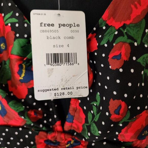 Free People Morning Light Long Sleeve Dress 2/4 NWT - Picture 4 of 4